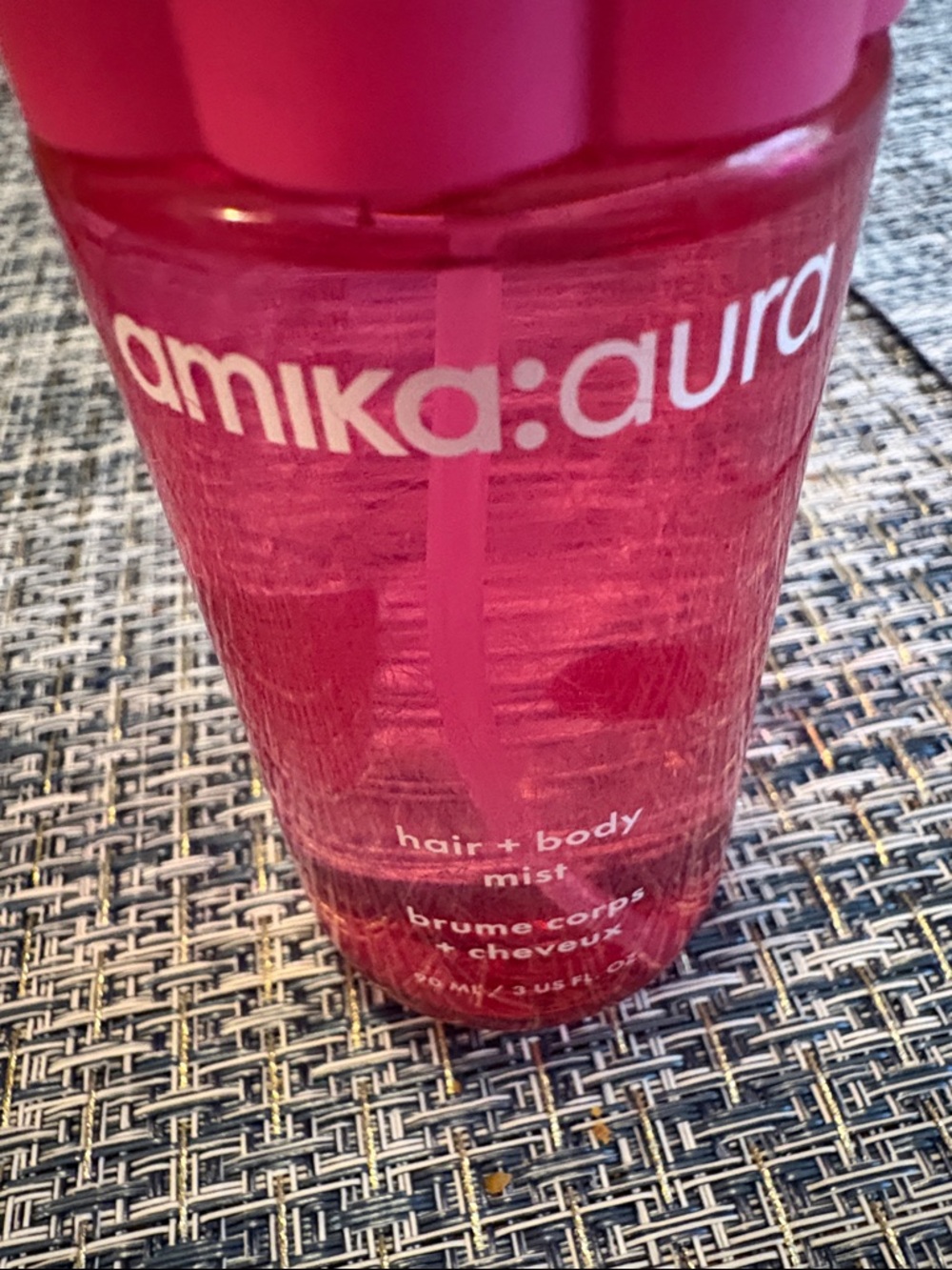 amika aura Hair + Body Mist in Bright Pink Bottle - Picture 3 of 3